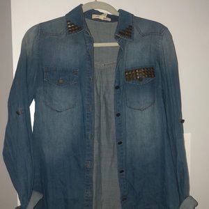 Denim long sleeve shirt